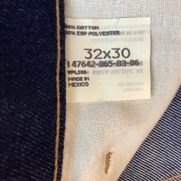 NWT Mustang Blue Straight Leg Denim Jeans Mens Size 32x30 - Picture 8 of 11